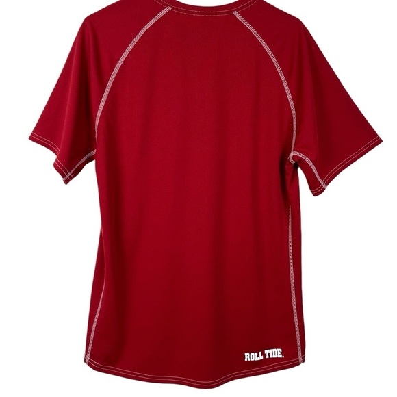 University of Alabama Red & White e5 100% Polyester T-Shirt Size Small - Picture 4 of 9